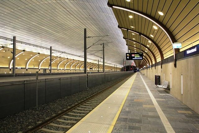 Bahnhof Holmestrand, Oslo, Norwegen