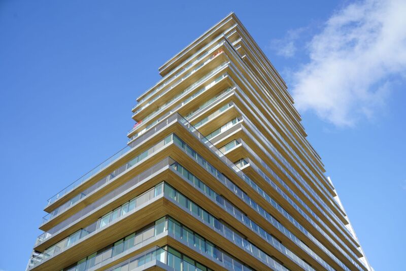 Foto Eine Fassade mit Wow-Effekt, Rotterdam, Niederlande