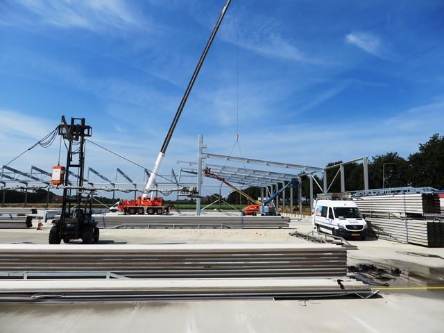 Foto Ausbau Logistikzentrum Neptunus Structures, Kessel, Niederlande
