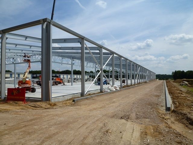 Foto Ausbau Logistikzentrum Neptunus Structures, Kessel, Niederlande